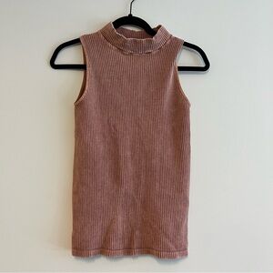 Intimately Free People Ribbed Mockneck Tank